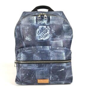 LOUIS VUITTON N50060 Damier Salt Discovery Backpack PM Bag Backpack Canvas blue